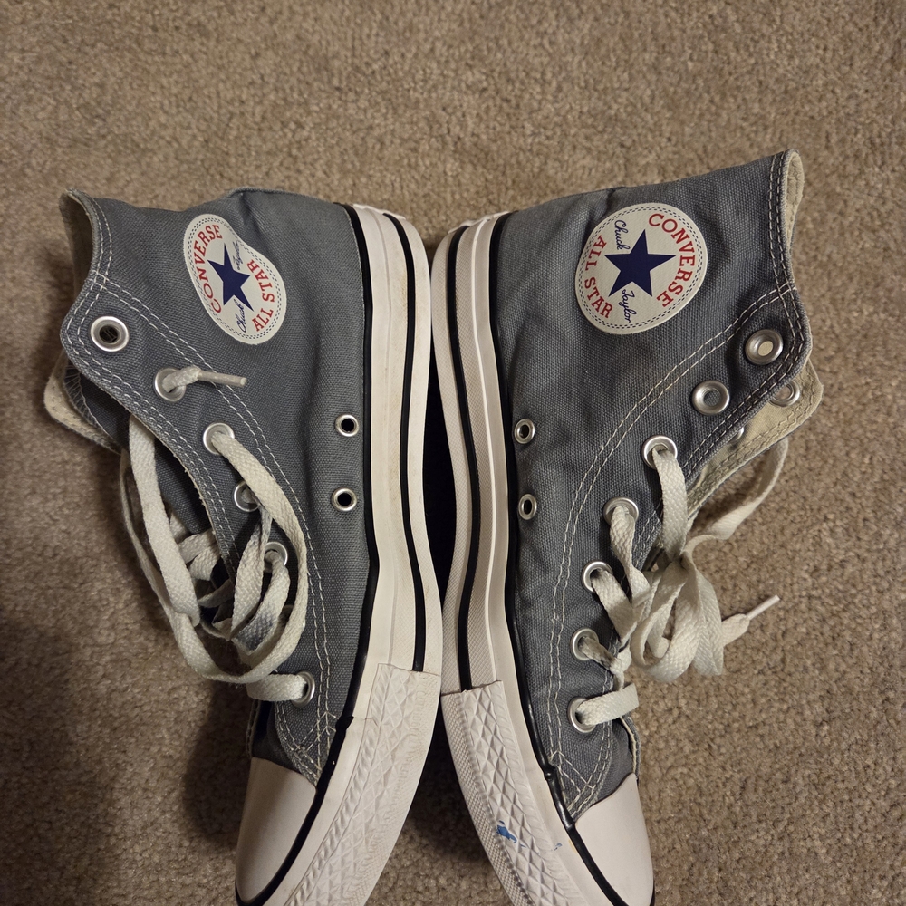 Converse Gray High-Top Sneakers - Picture 3 of 5